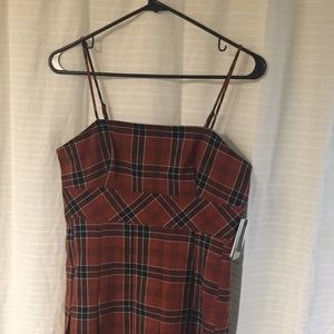 Brown plaid bp dress brand new.